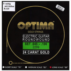 옵티마 24K 골드베이스 기타 스트링 5현 (045-125)